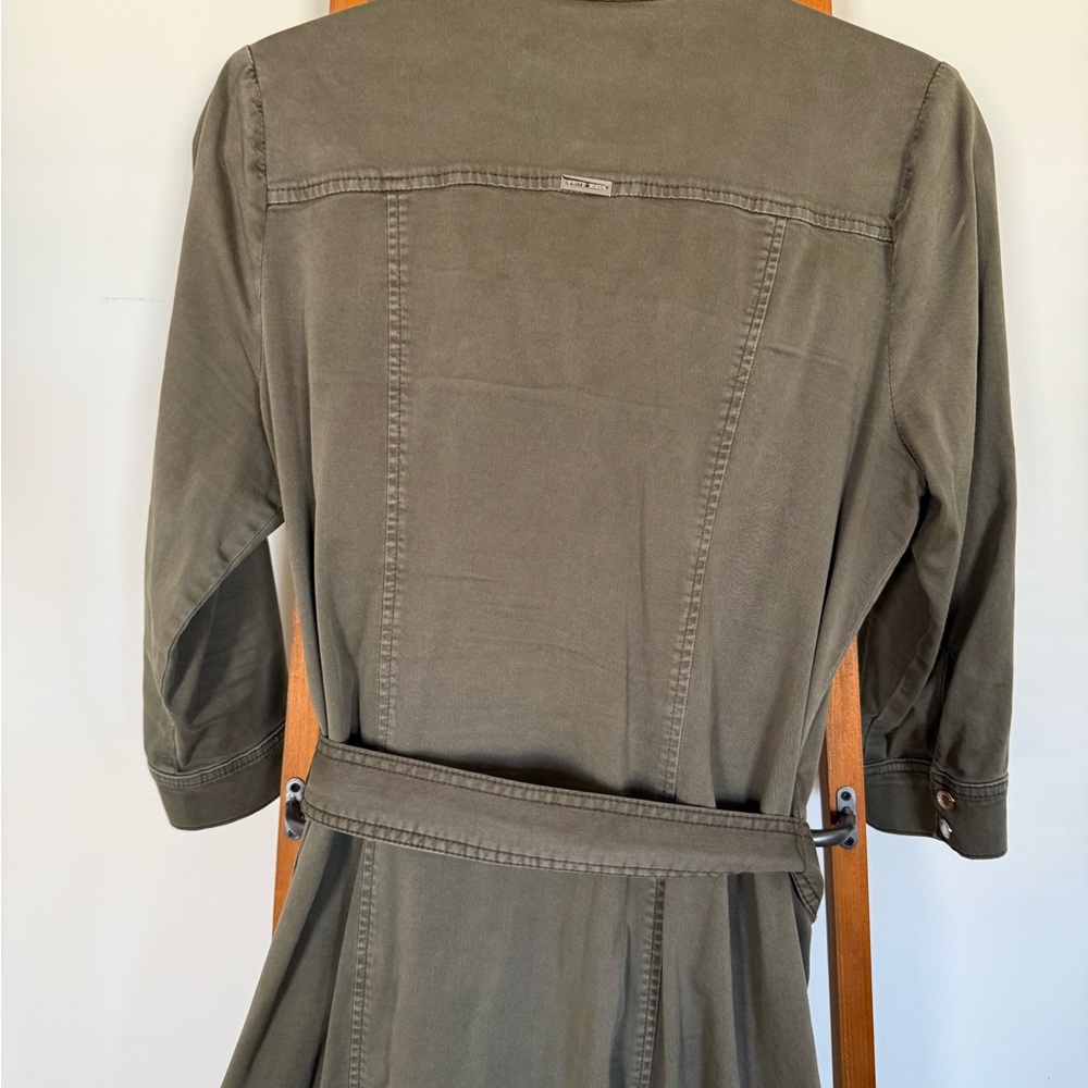 White House Black Market Olive green dress - Picture 2 of 4
